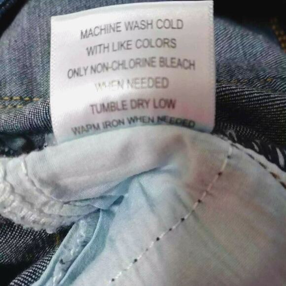 Modcloth NEW All Around Effortless Flare Leg Jeans MC Logo Embroidered Sz Small - Picture 9 of 11